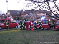 Abschließende Lagebesprechung der Einsatzleitung